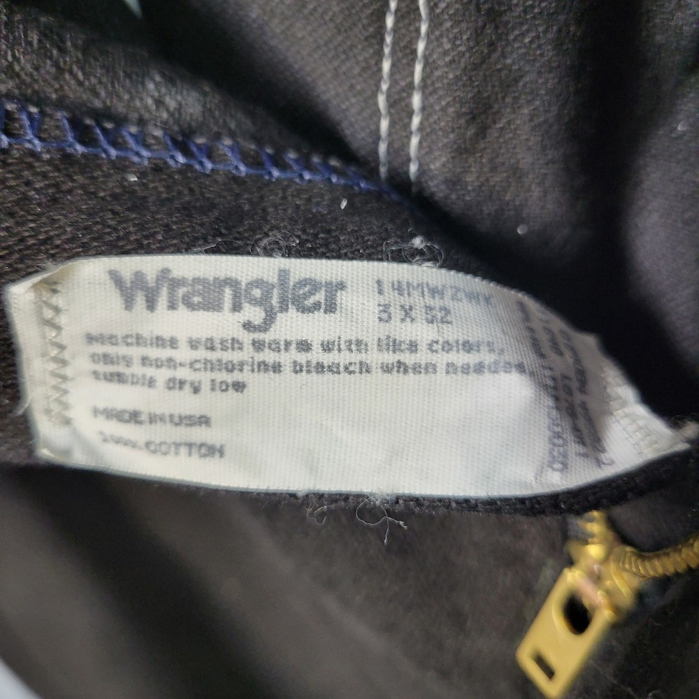 Wrangler Cowboy Cut Slim Fit Jeans Mens 3 x 32 Black Denim NWT Made in USA - Picture 6 of 8